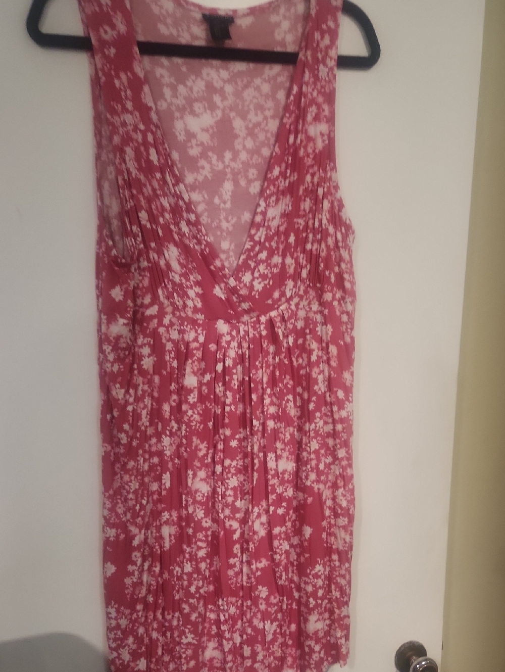 Tahari Pink Floral Midi Dress